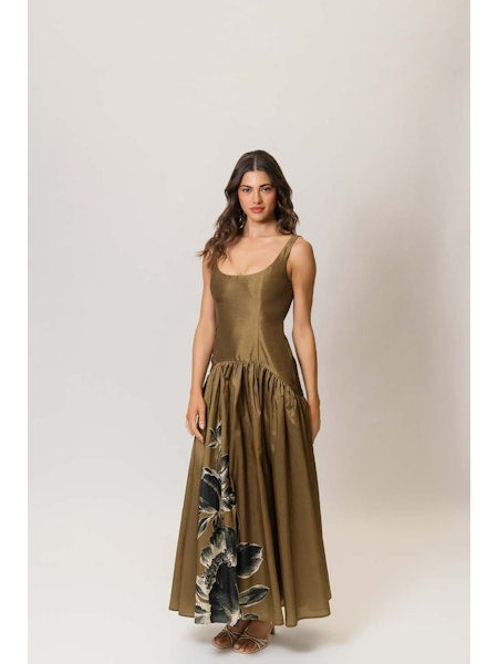 slim fit dress slacks CAMELIA MAXI DRESS