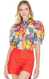 Puff Sleeve Top in Tropical Floral *FINAL SALE*