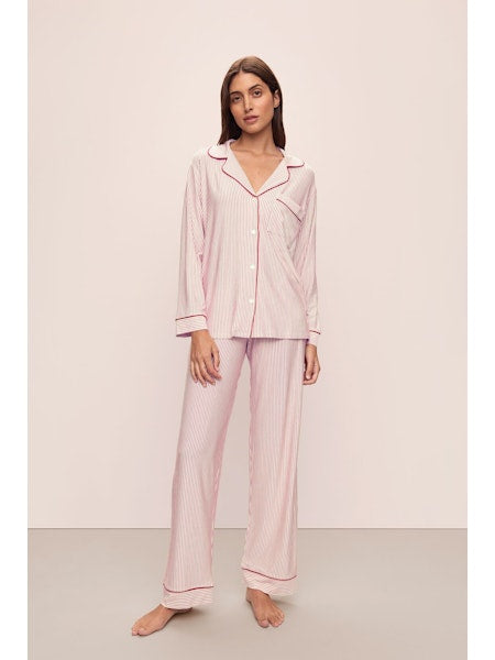 Eberey Long PJ Set in Duo Stripe Holly Red – Poppy's of Atlanta