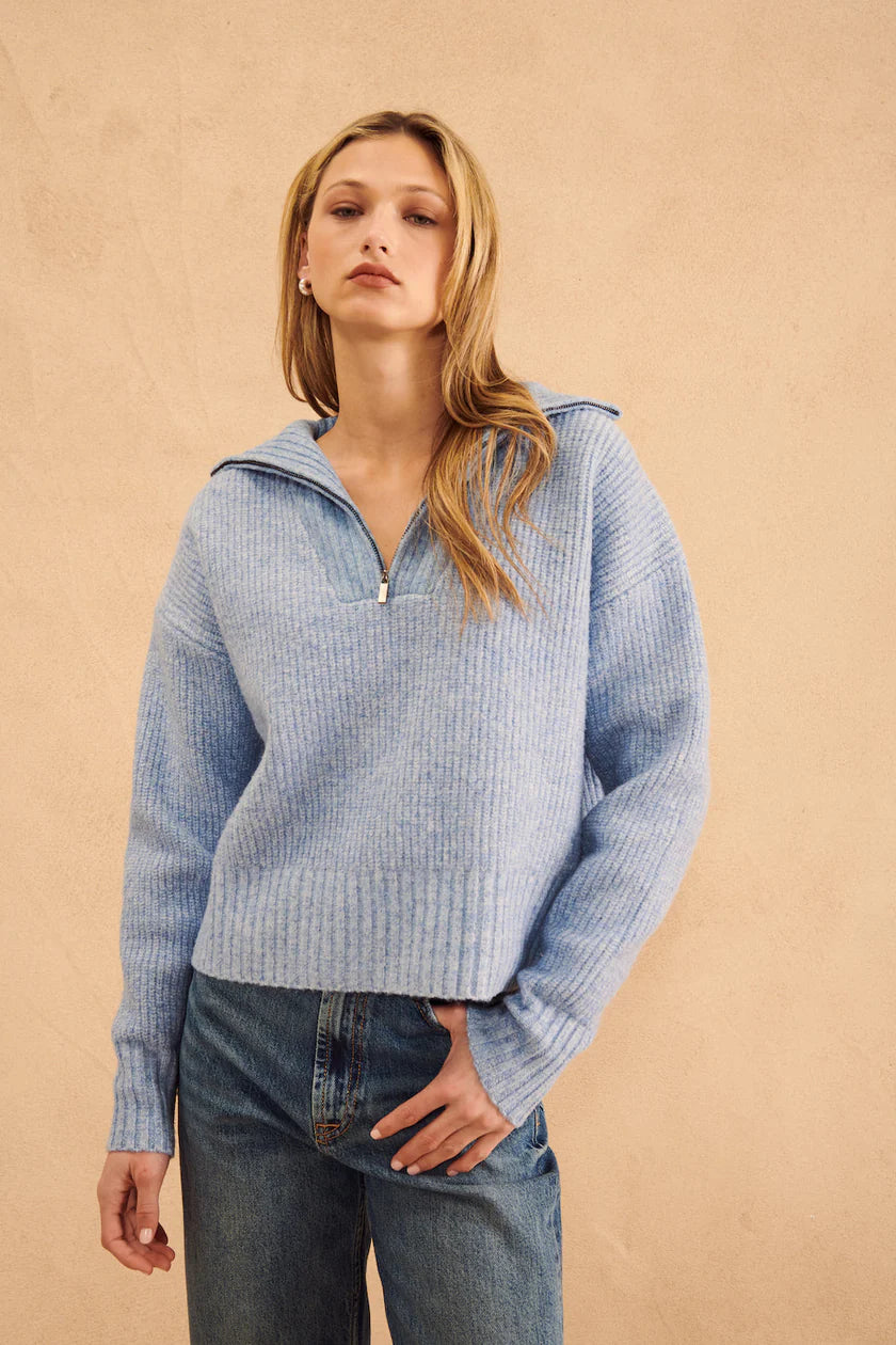 John + Jenn Atlas Pullover in Winter Blues – Poppy