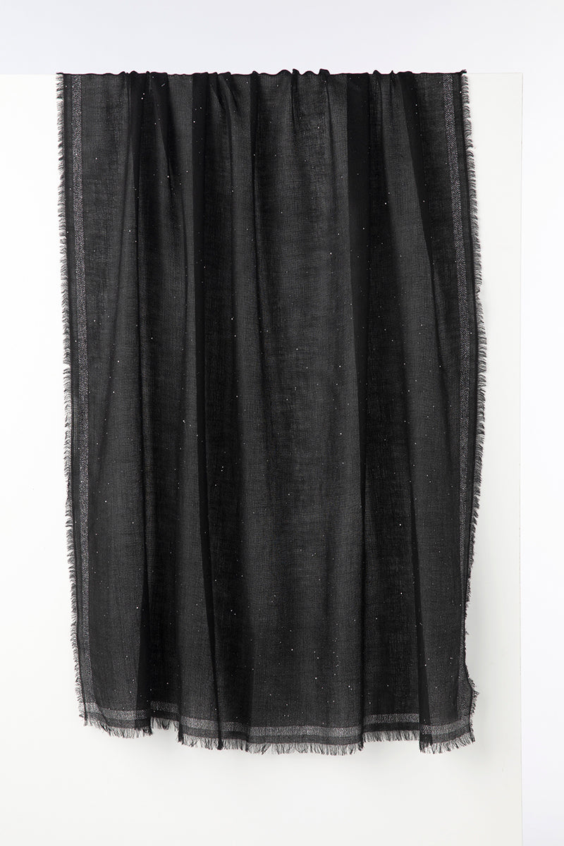 Kinross Black Sequin Shawl LFAW3 - 330 main image 1