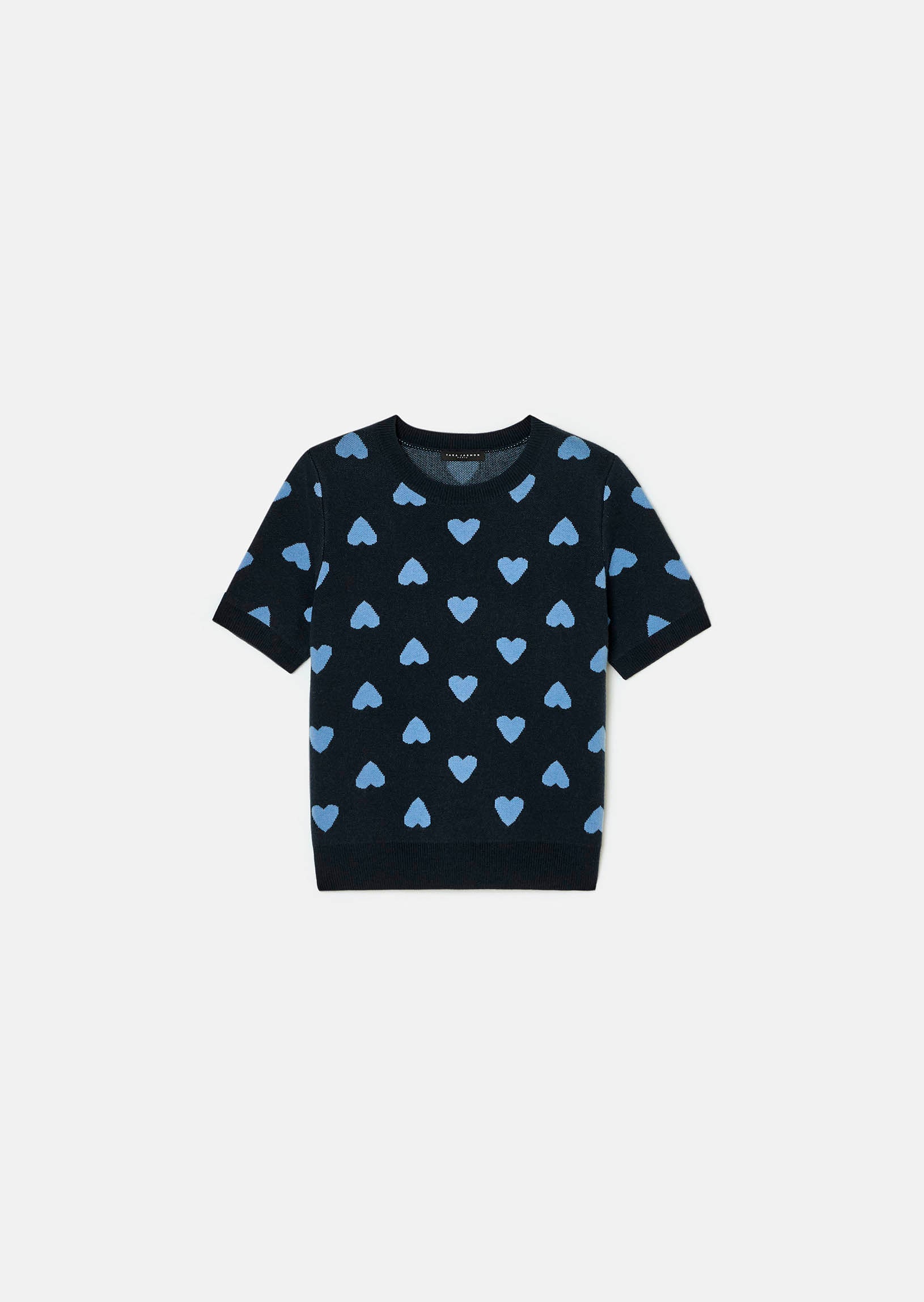 Polla Heart Sweater in Navy