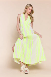 Tesu Dress in Neon Yellow