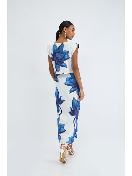 Aspen Skirt in Lotus Indigo