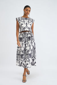 Piper Top in Iron Veil Charcoal