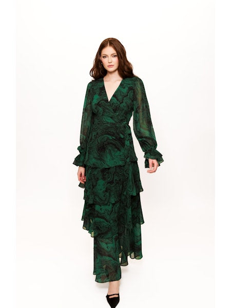 10779-hutch-bardot-wrap-style-tiered-skirt-with-slit-maxi-dress-emerald-marble-swirl-1