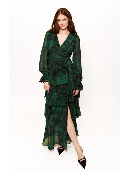 10779-hutch-bardot-wrap-style-tiered-skirt-with-slit-maxi-dress-emerald-marble-swirl-1