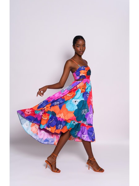 Hutch Mabel Dress in Multi Overlapping Poppies – Poppy's of Atlanta