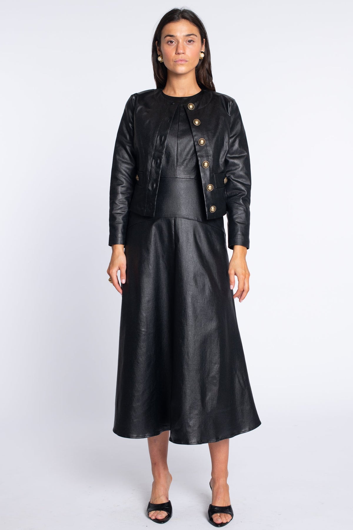 1122349-Elizabeth-James-claire-dress-black-metallic-denim-1