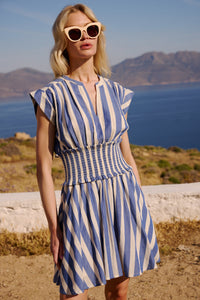 1224M4-oliphant-smocked-waist-roll-sleeve-dress-in-solana-blue-1