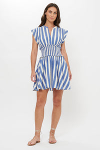1224M4-oliphant-smocked-waist-roll-sleeve-dress-in-solana-blue-1