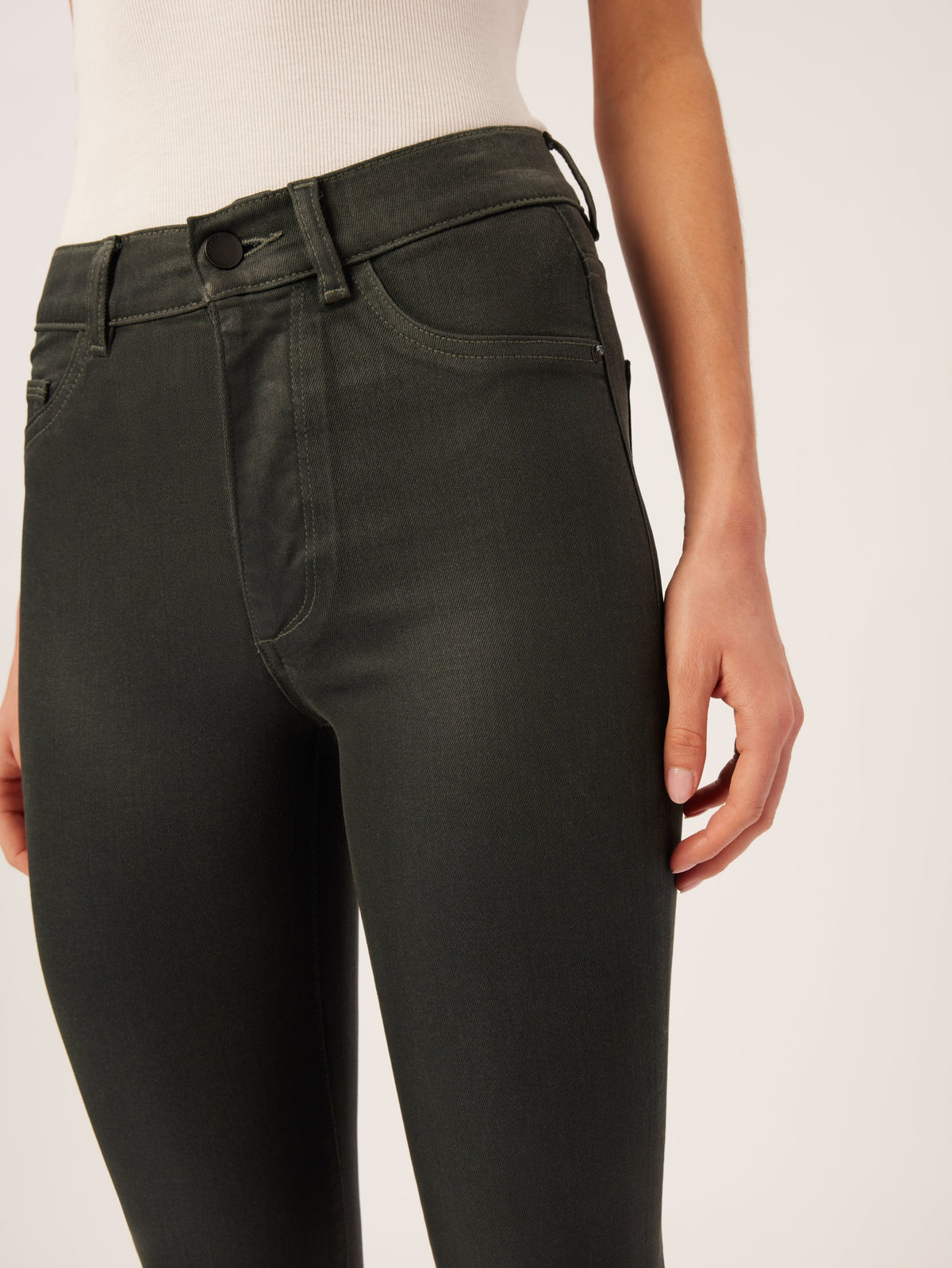 Bridget High Rise Jean in Deep Pine