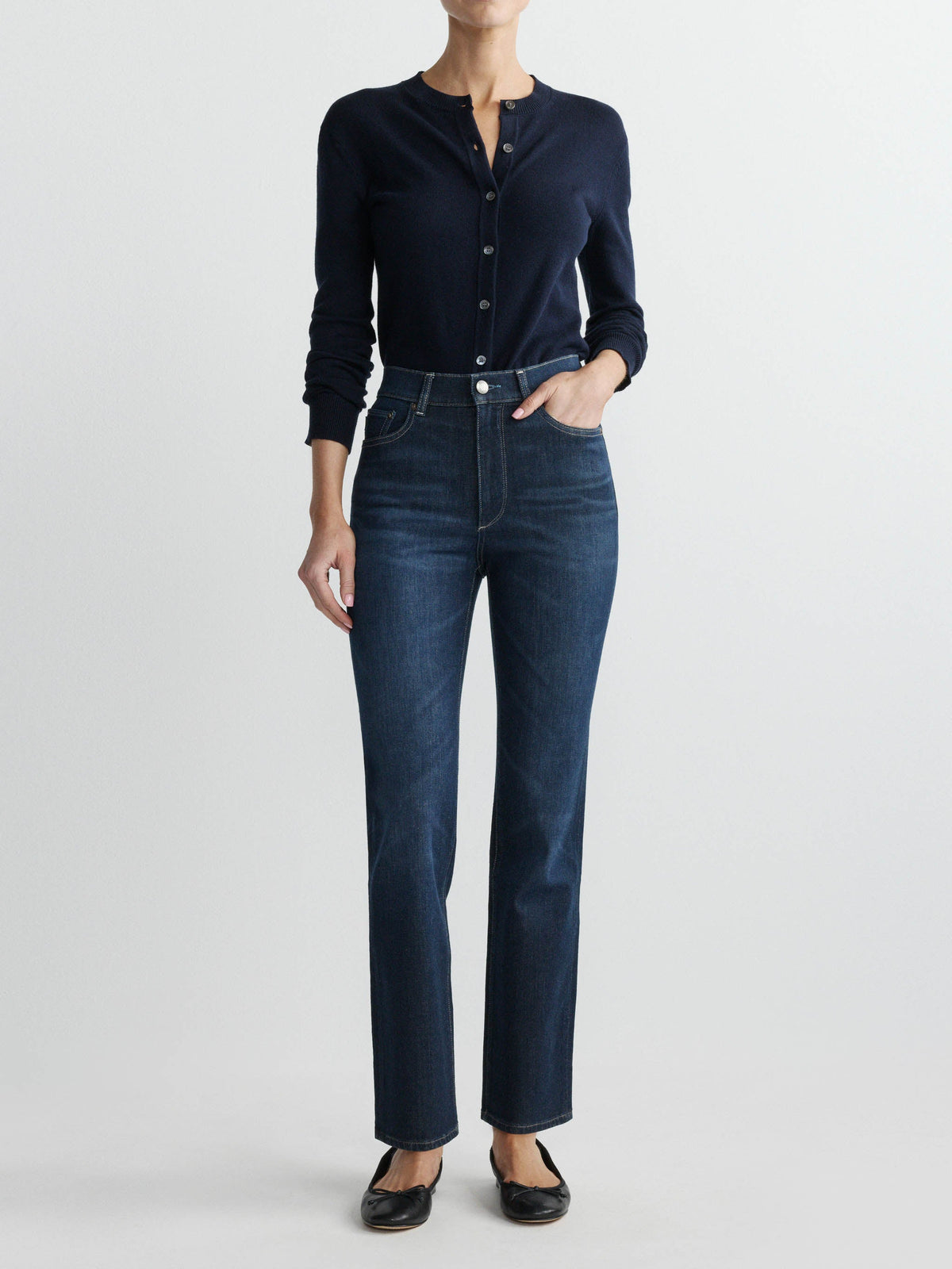 Halle Straight High Rise Instasculpt™ 29" Jean in Crescent Harbor