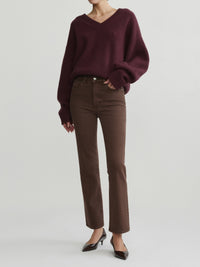 Halle Straight High Rise Instasculpt™ 29" Jean in Brownstone