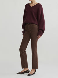 Halle Straight High Rise Instasculpt™ 29" Jean in Brownstone