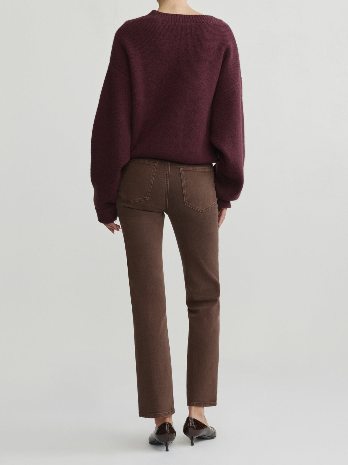 Halle Straight High Rise Instasculpt™ 29" Jean in Brownstone