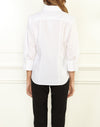 Diane Classic Fit 3/4 Sleeve Shirt in White