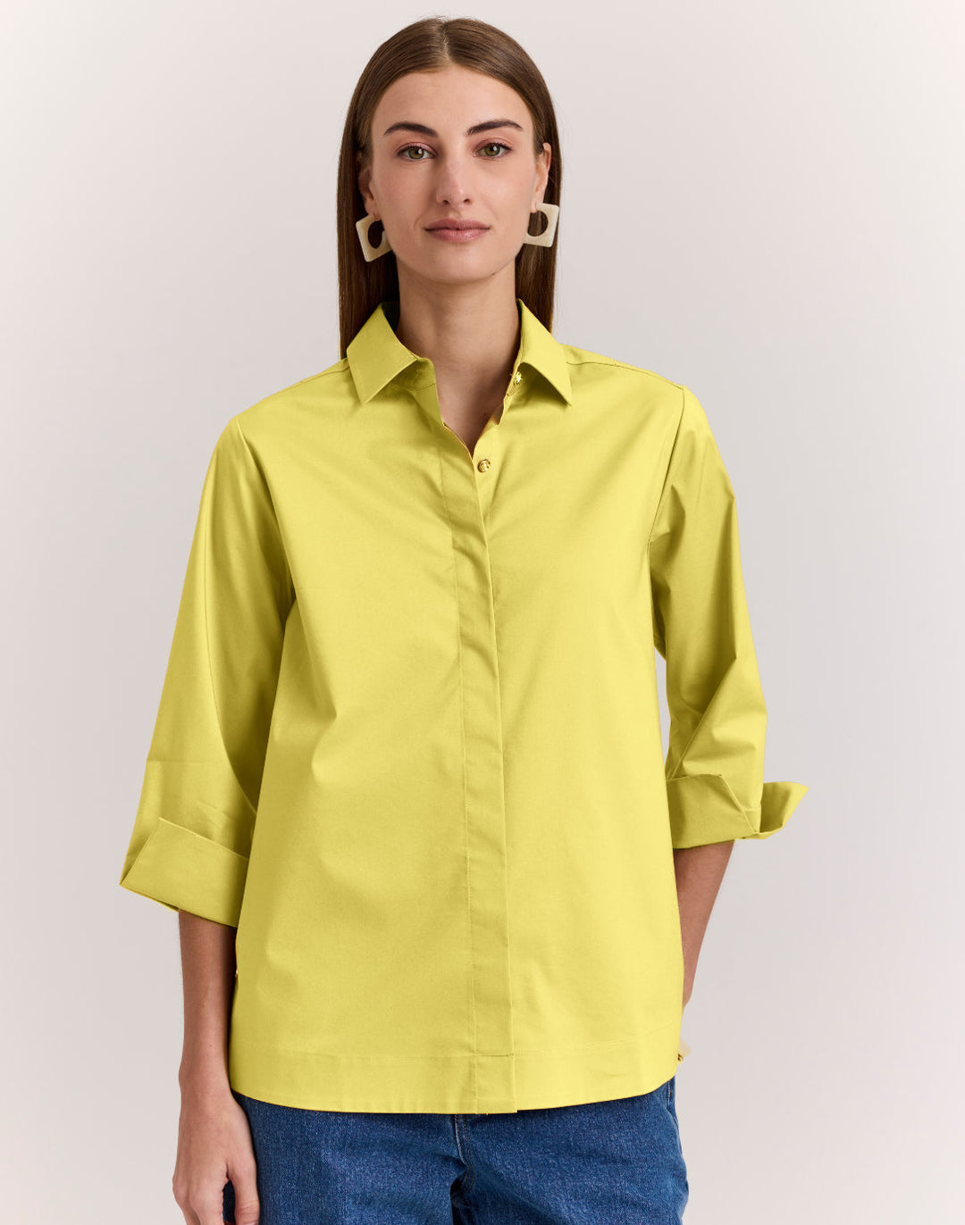 Xena 3/4 Length Sleeve Blouse in Lemonade