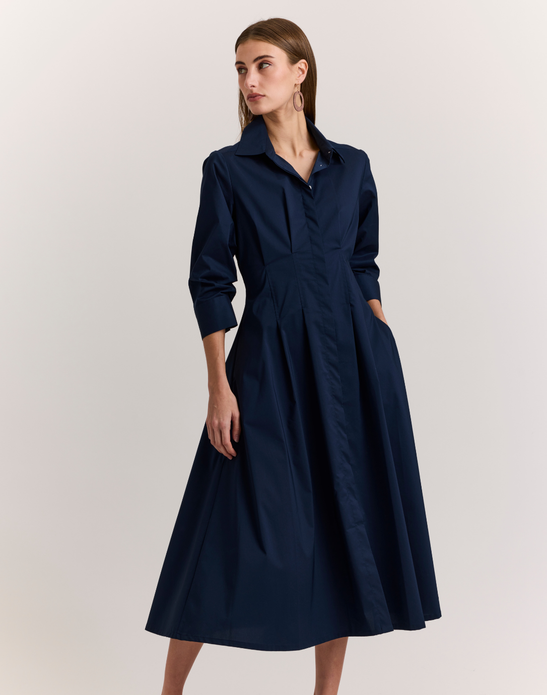 1611339-hinson-wu-martina-3/4-sleeve-dress-in-navy-1