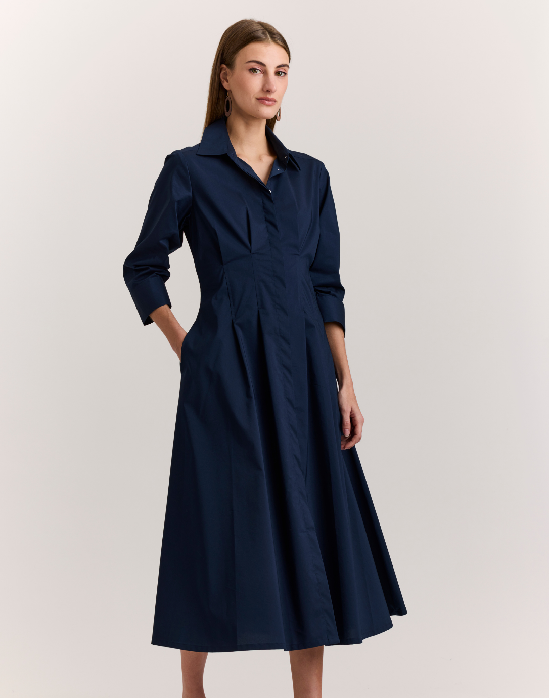 1611339-hinson-wu-martina-3/4-sleeve-dress-in-navy-1
