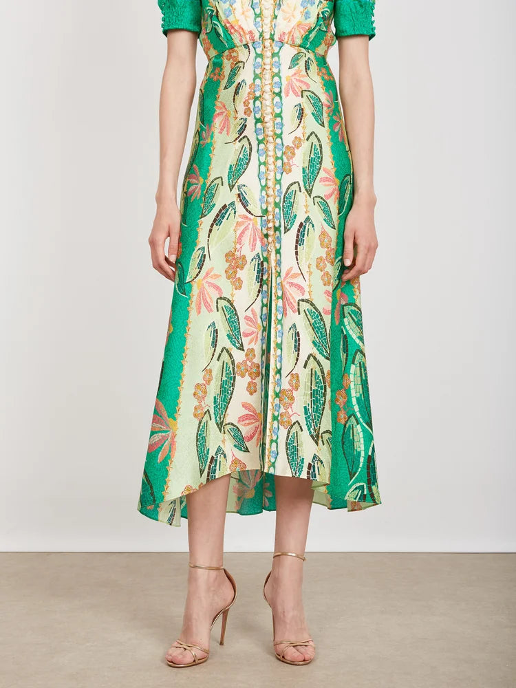 green emerald velvet dress Kelly Dress in Emerald – SALONI