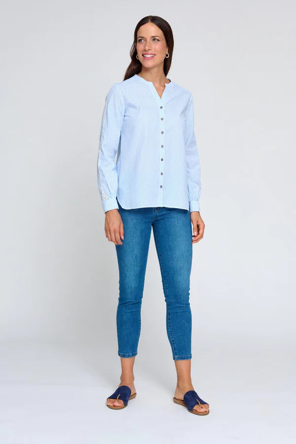 Granado Shirt in Light Blue Stripe