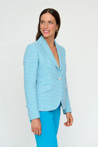 American Cigudosa Blazer Jacket in Turquoise