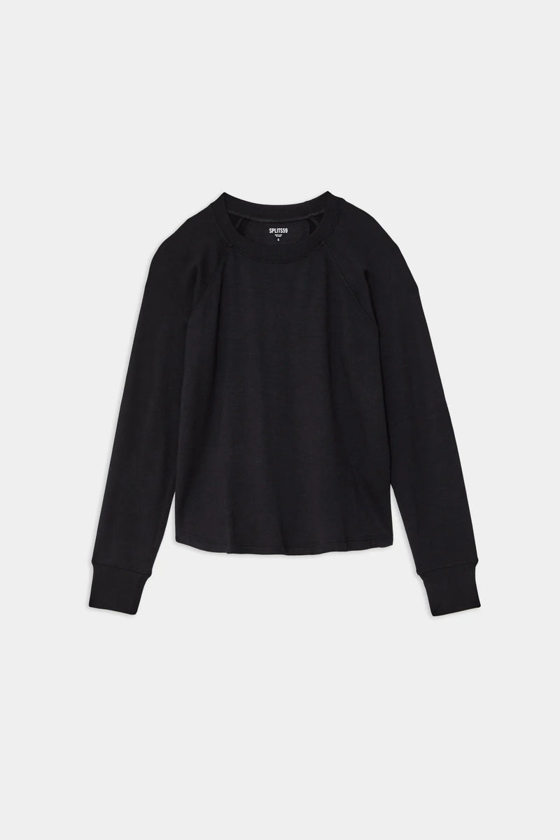 Warm Up Fleece Sweatshirt in Black