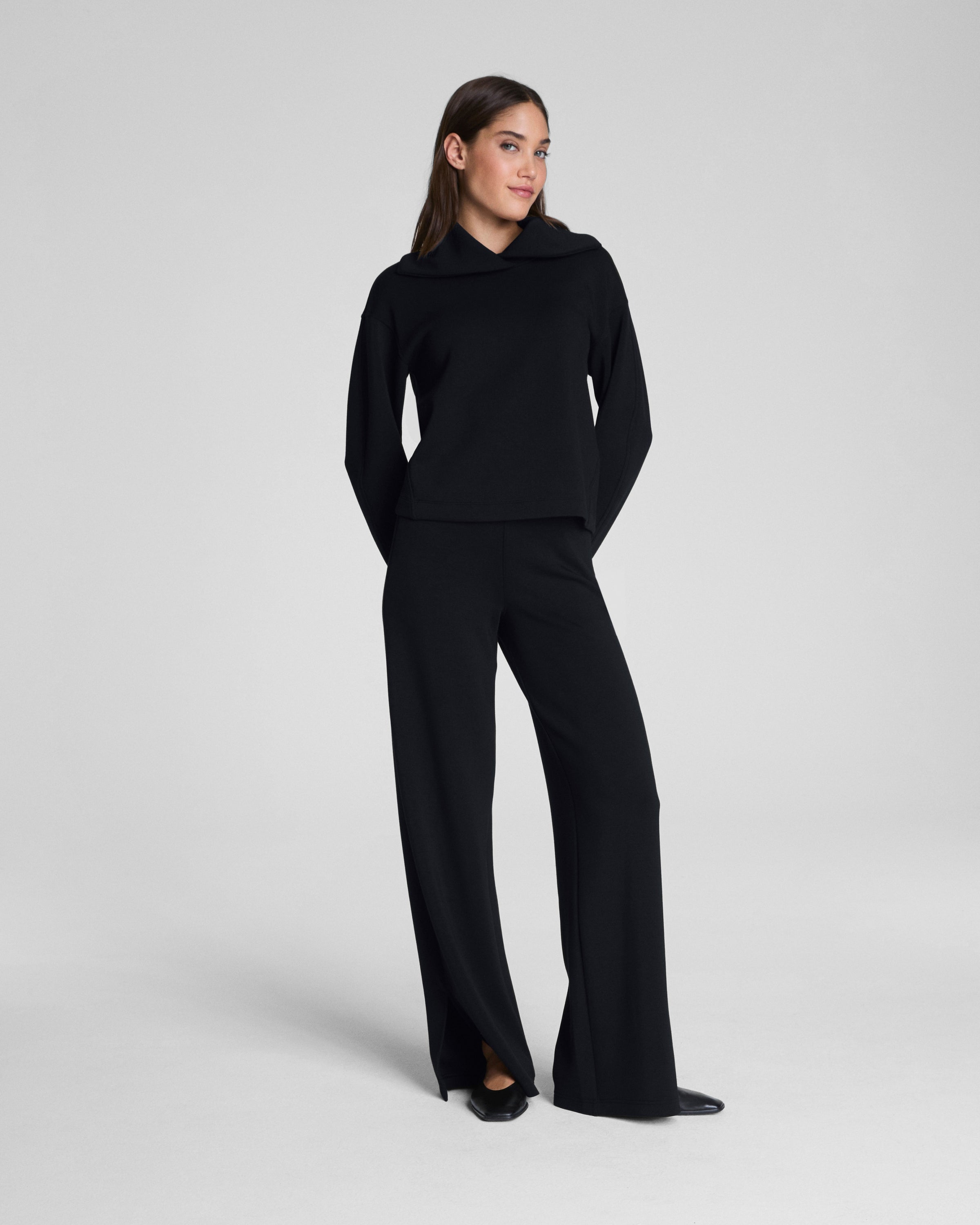 Spanx AirEssentials Zero Waistband Wide Leg Pant in Black Poppy's of Atlanta Spanx AirEssentials Zero Waistband Wide Leg Pant in Black Poppy's of Atlanta