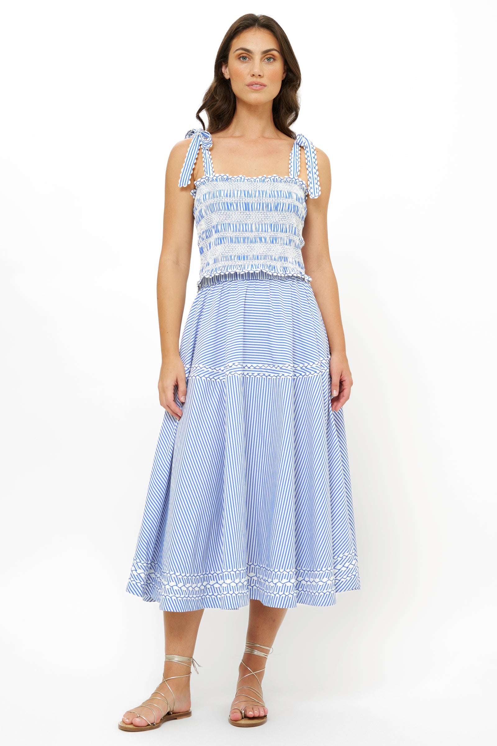 Ella Top in Sconset Blue *FINAL SALE*