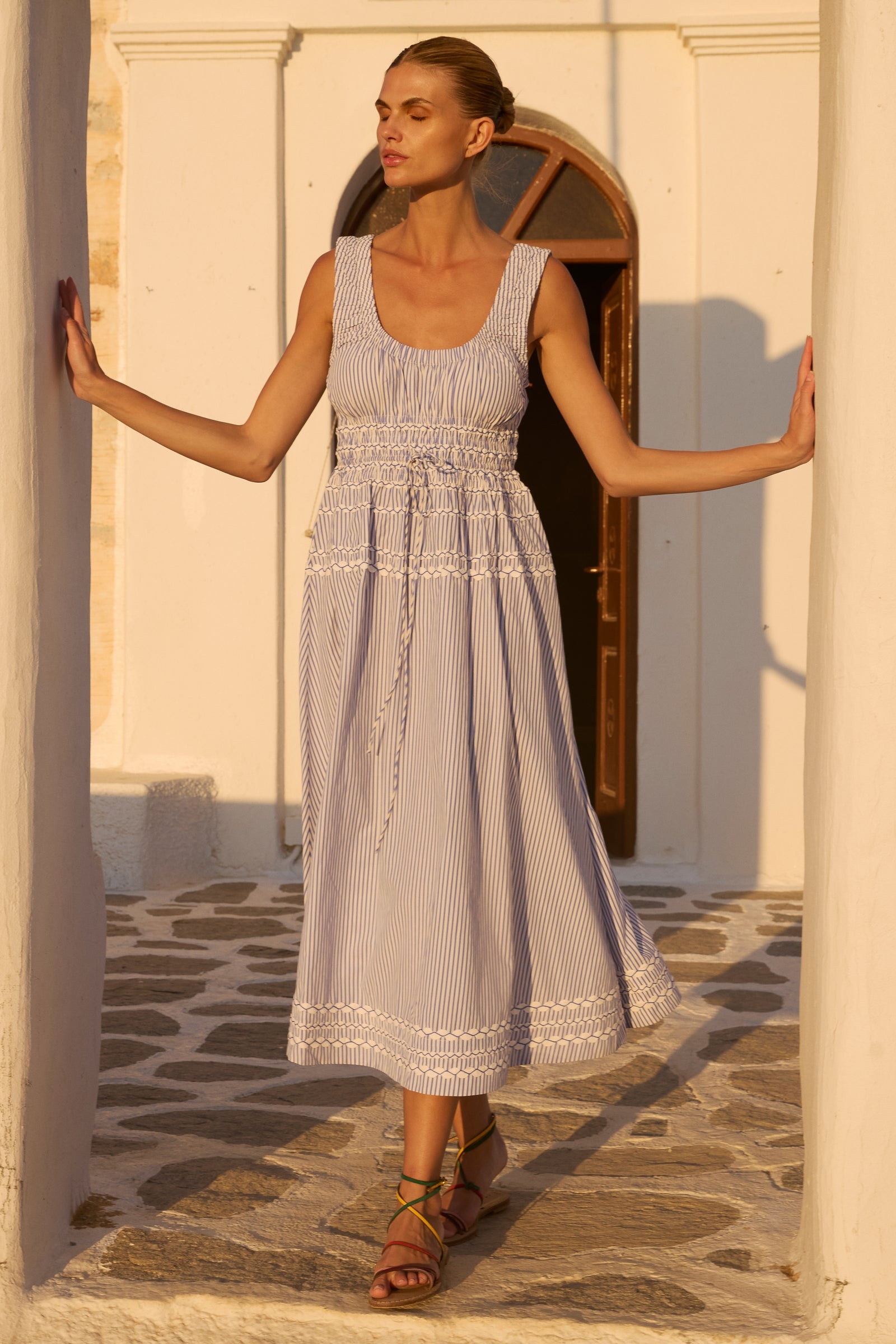 Harper Dress in Sconset Blue - SCONSET BLUE / XXS Harper Dress in Sconset Blue - SCONSET BLUE / XXS