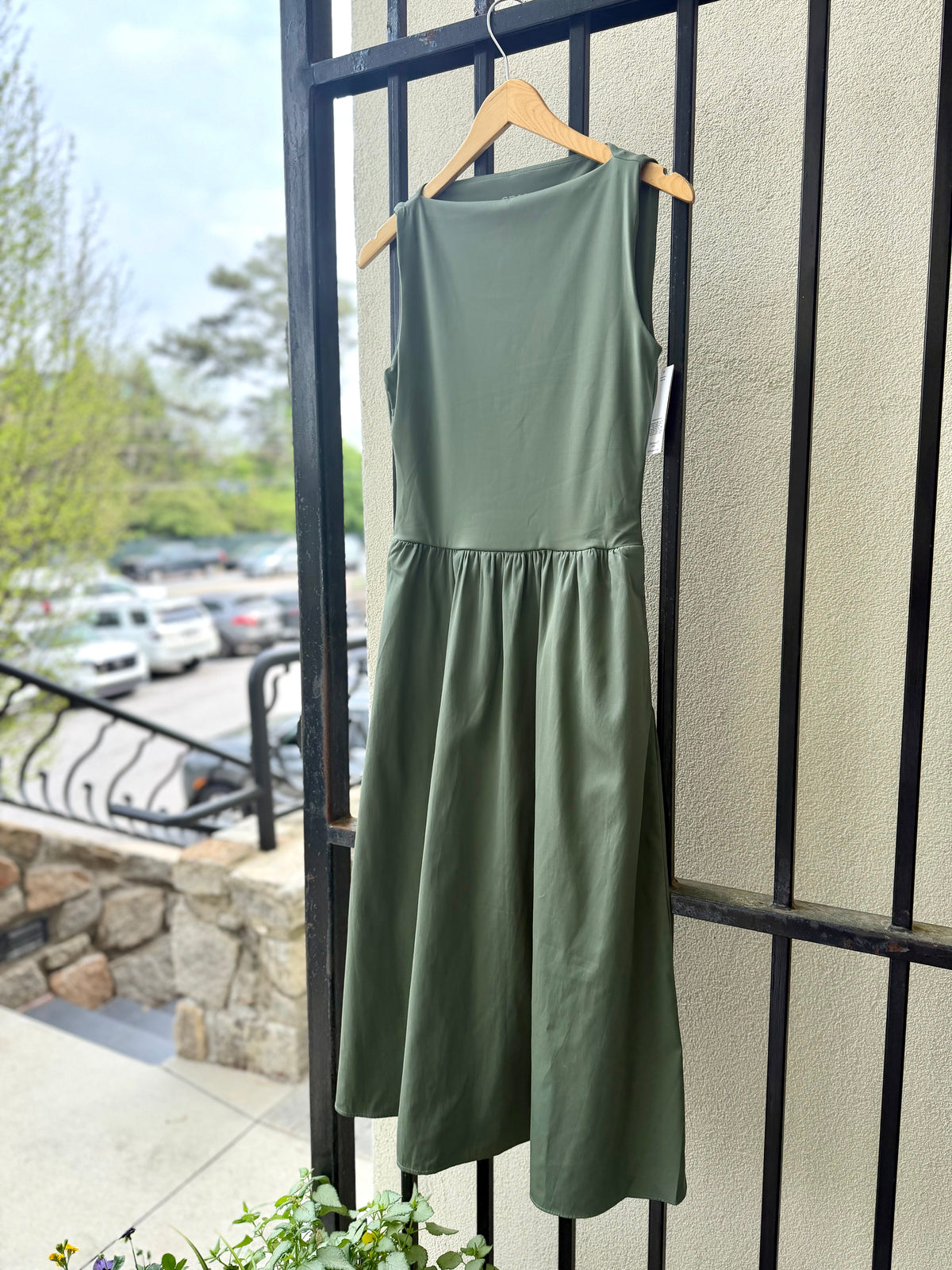 flowery green dress Piper Midi Dress main image 0