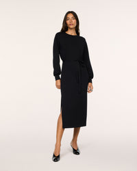 22856R-Spanx-airessentials-long-sleeve-tie-waist-maxi-dress-very-black-1