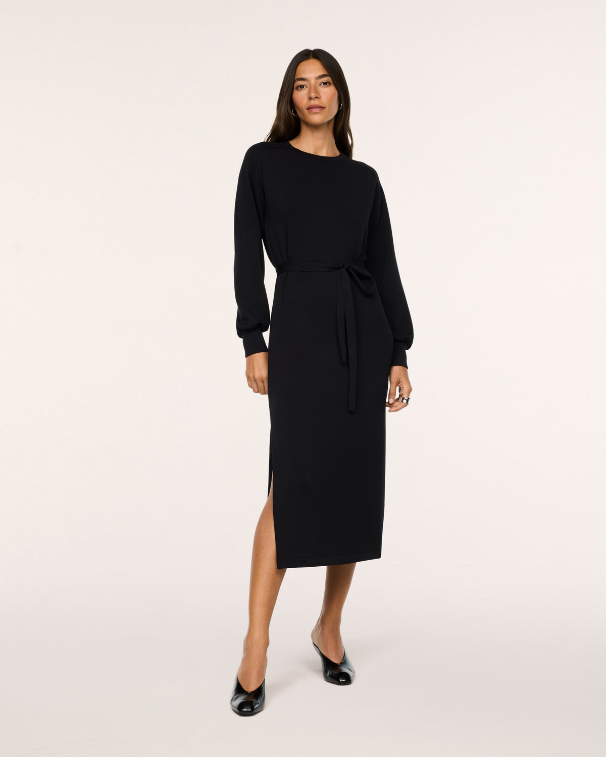 22856R-Spanx-airessentials-long-sleeve-tie-waist-maxi-dress-very-black-1