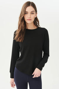 Warm Up Fleece Sweatshirt in Black