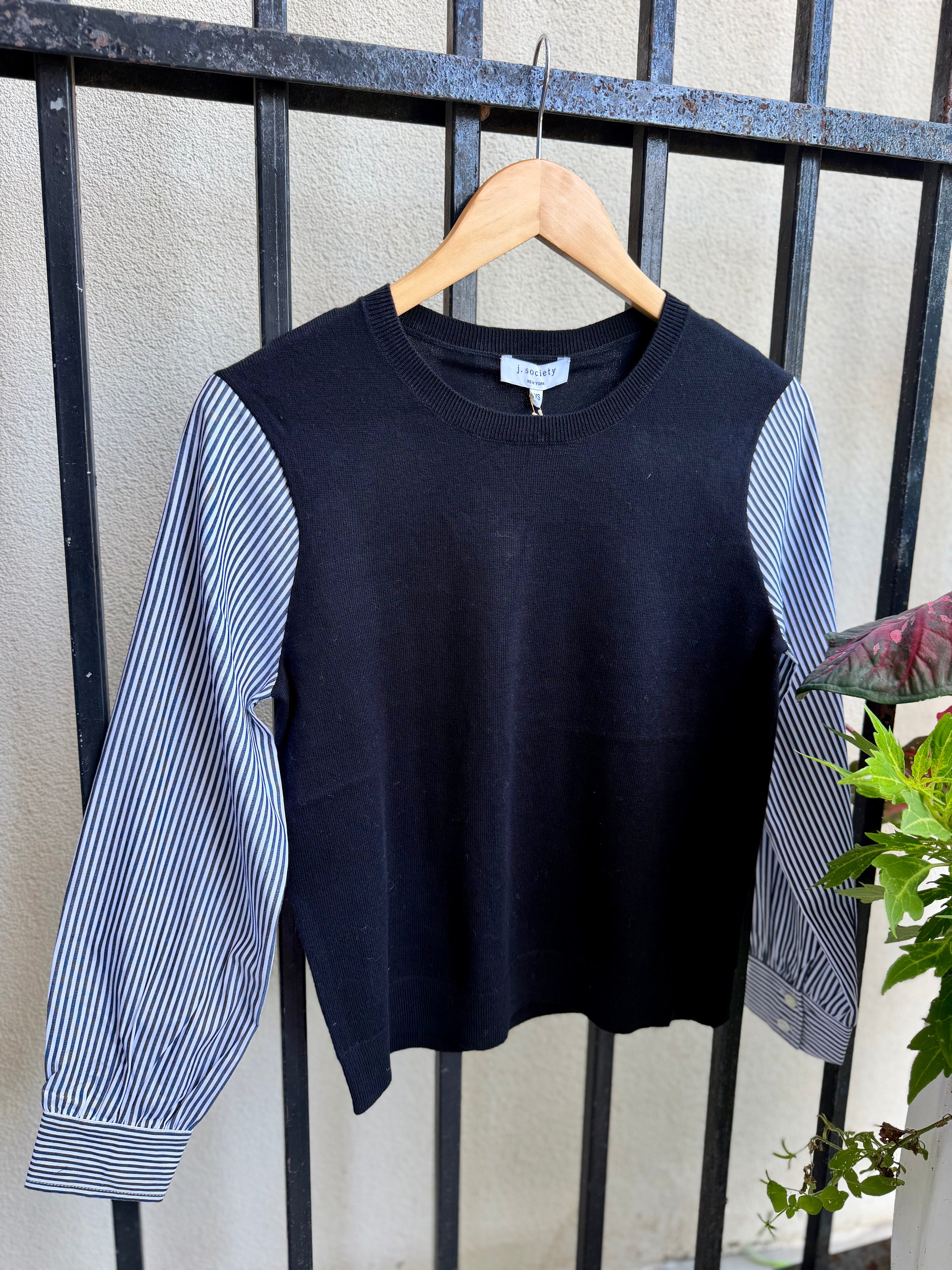 24018-j-society-long-sleeve-2-fer-crew-top-in-black-1
