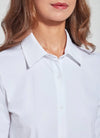 Connie Button Down Top in White
