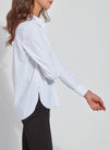 Connie Button Down Top in White