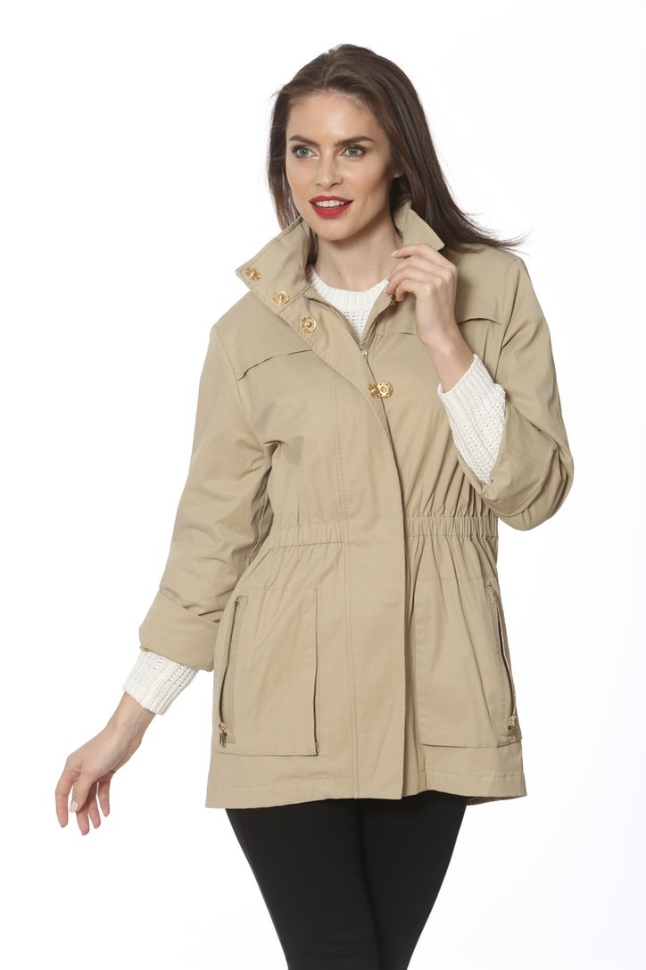 Tess Anorak Jacket in Khaki