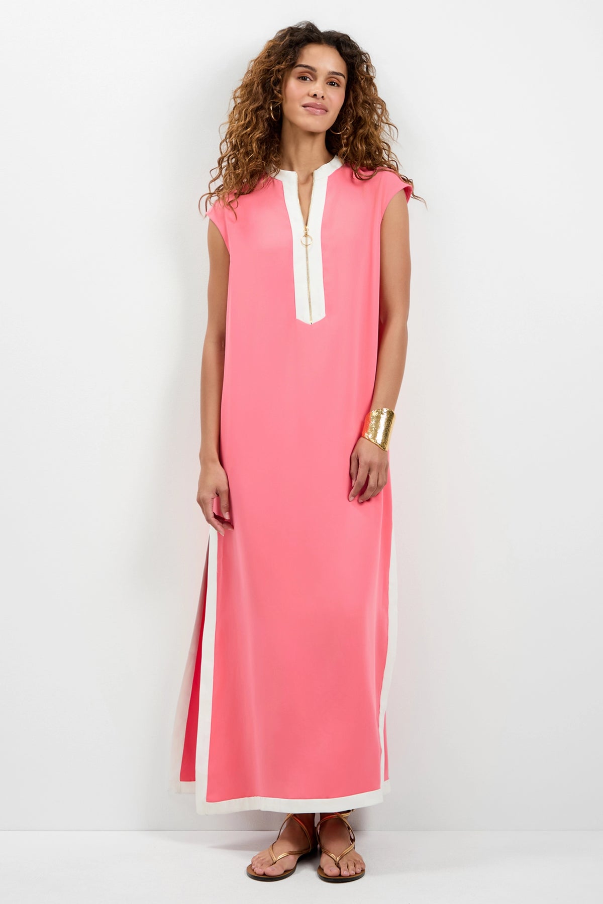 Nuvola Dress in Corso Coral