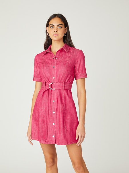 Archie Dress in Strawberry Red
