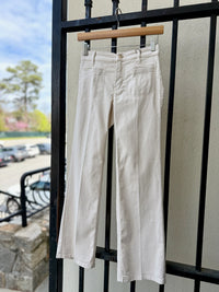 Tess Pocket Crop Jean in Marshmallow