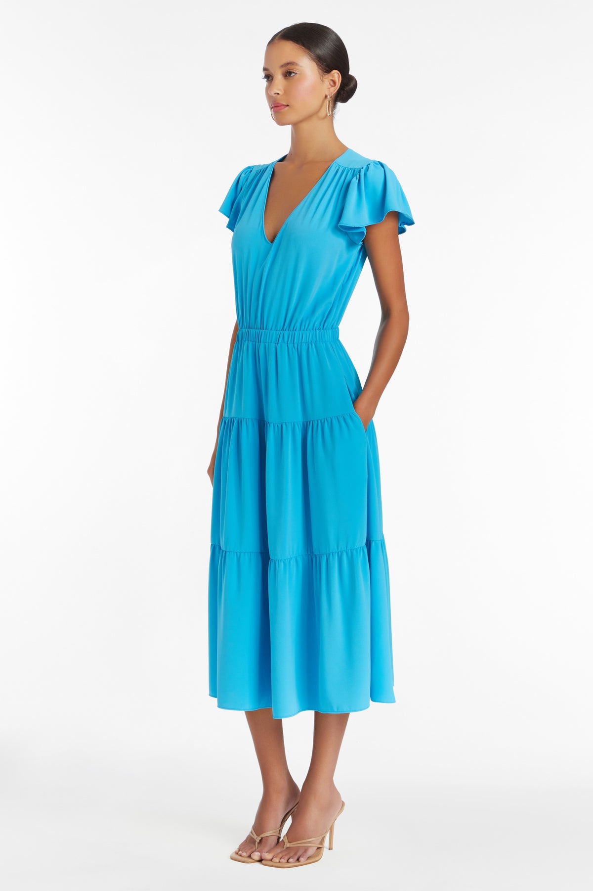 Meredith Dress in Safari Blue