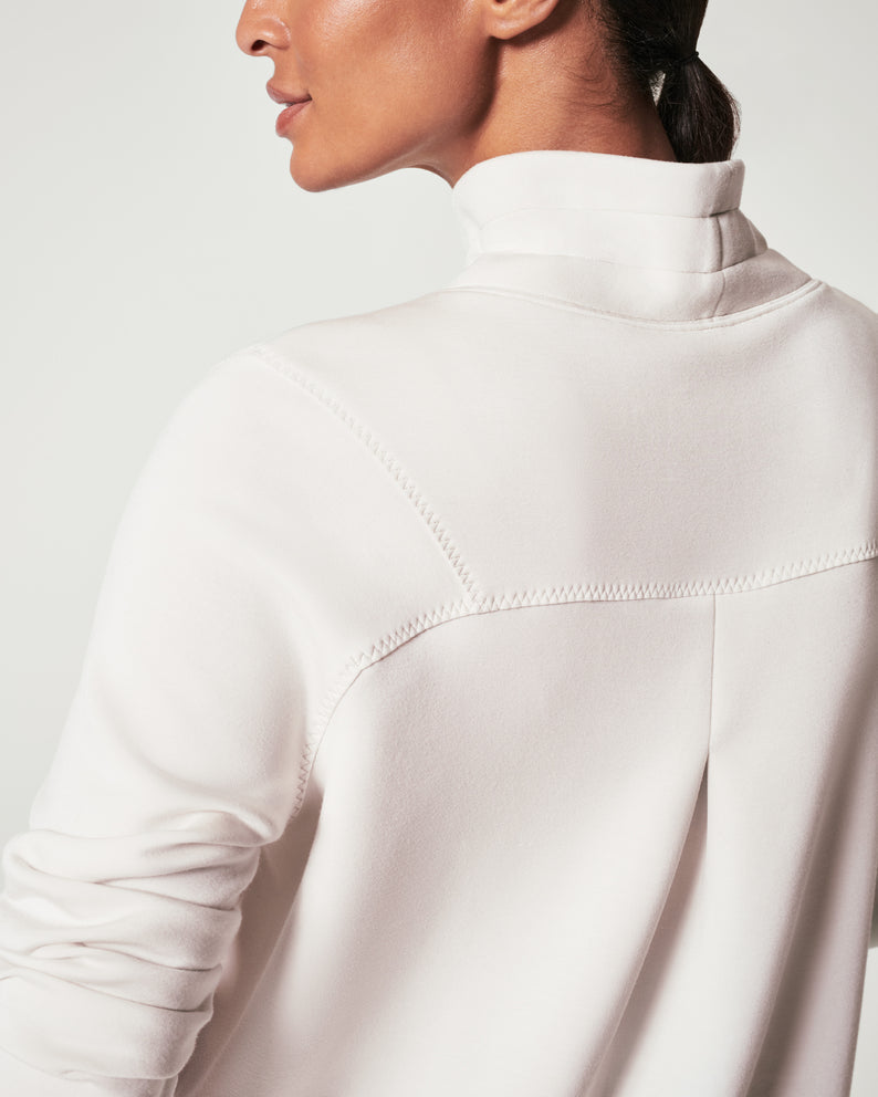 AirEssentials 'Got-Ya-Covered' Pullover Top in White Cloud