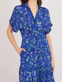 Riya Silk Dress in Primrose