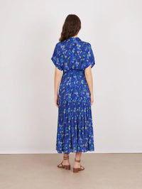 Riya Silk Dress in Primrose