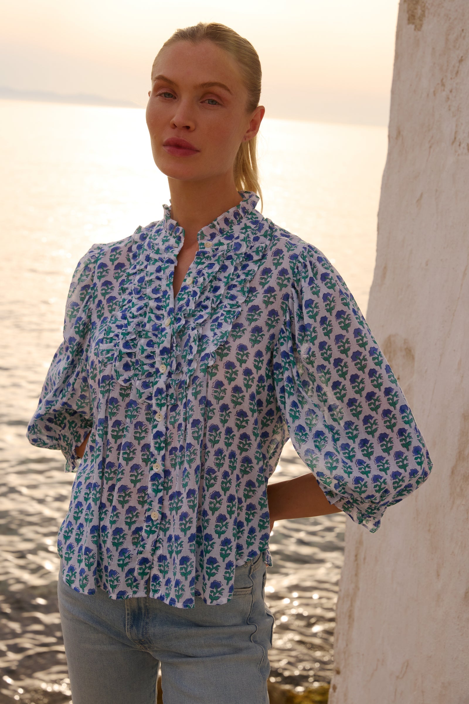 3140M1-oliphant-ruffle-front-button-down-blouse-in-boti-blue-1