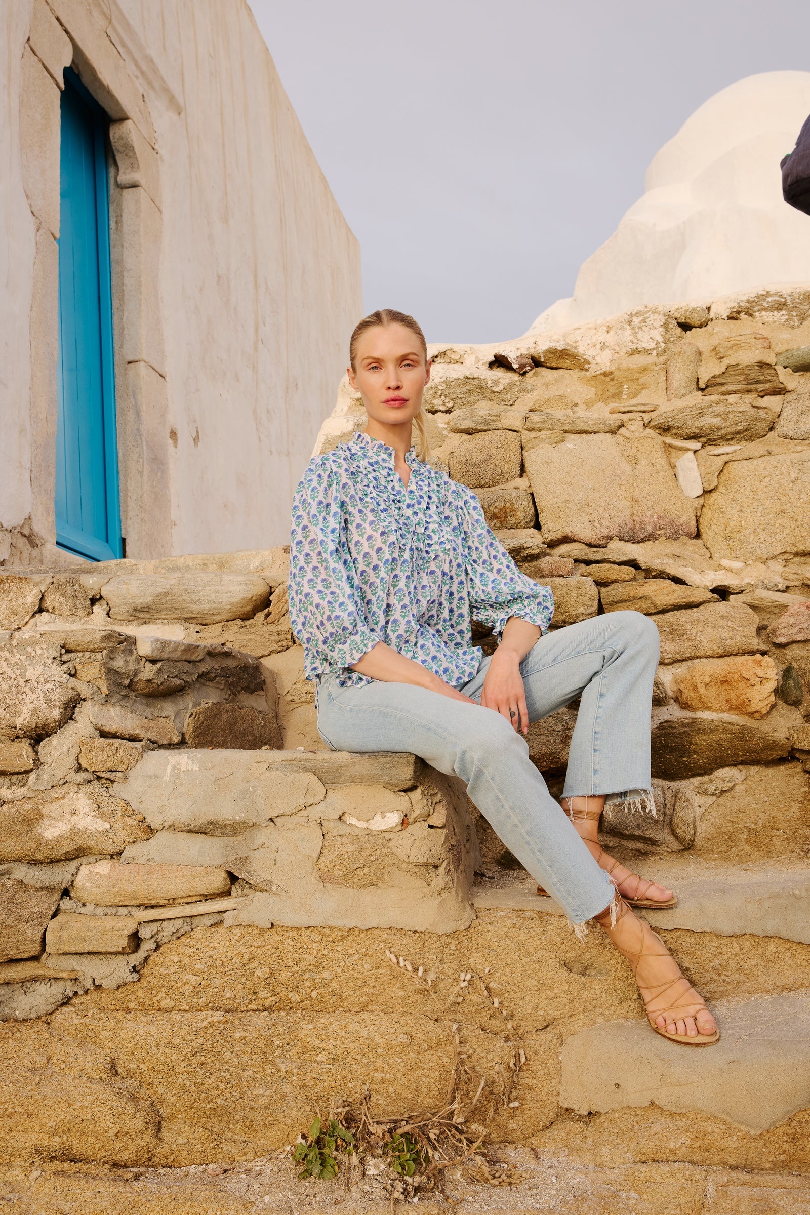 3140M1-oliphant-ruffle-front-button-down-blouse-in-boti-blue-1
