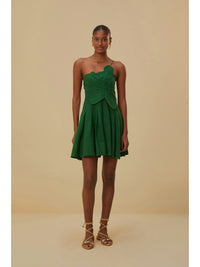 Lea Mini Dress in Green