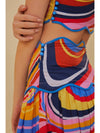 Waves Midi Skirt in Multicolor